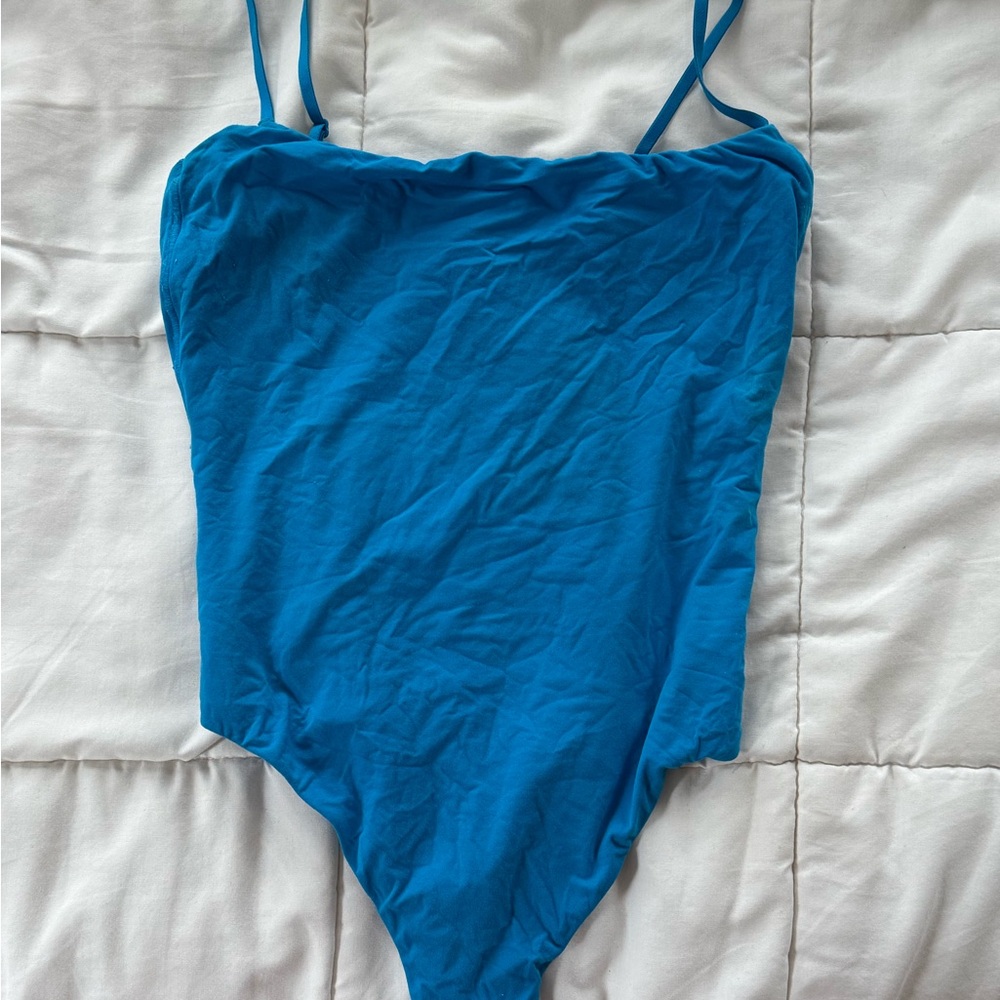 SKIMS Blue Bodysuit